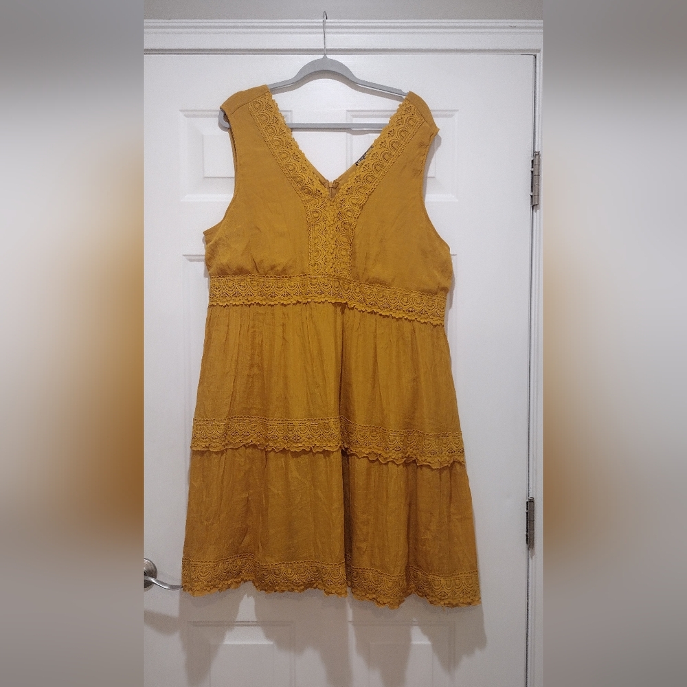 J. Gee Lace Boho Lined Dress Size 3X